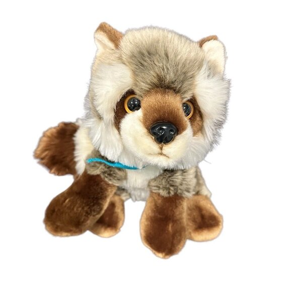 Adventure Planet‎ Plush Raccoon Stuffed Animal Gray Brown Furry Mask Size 12" H - Picture 6 of 8